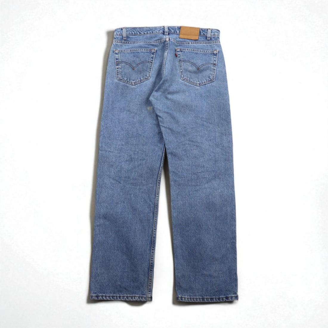 Levi's 90s Made in USA 505 Straight Denim Pants, Size L, Indigo Blue, Zipper Fly, 505-4891