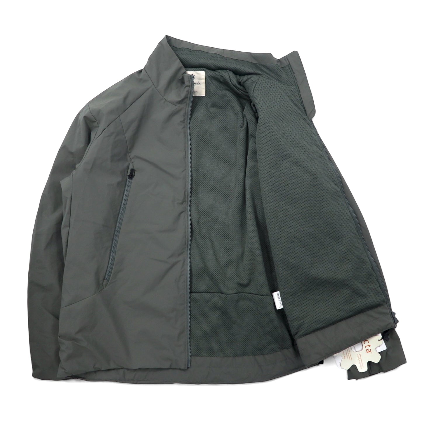 snow peak 2L オクタジャケット S グレー ナイロン ダブルジップ 2L Octa Jacket JK-21AU00702GK 未使用品