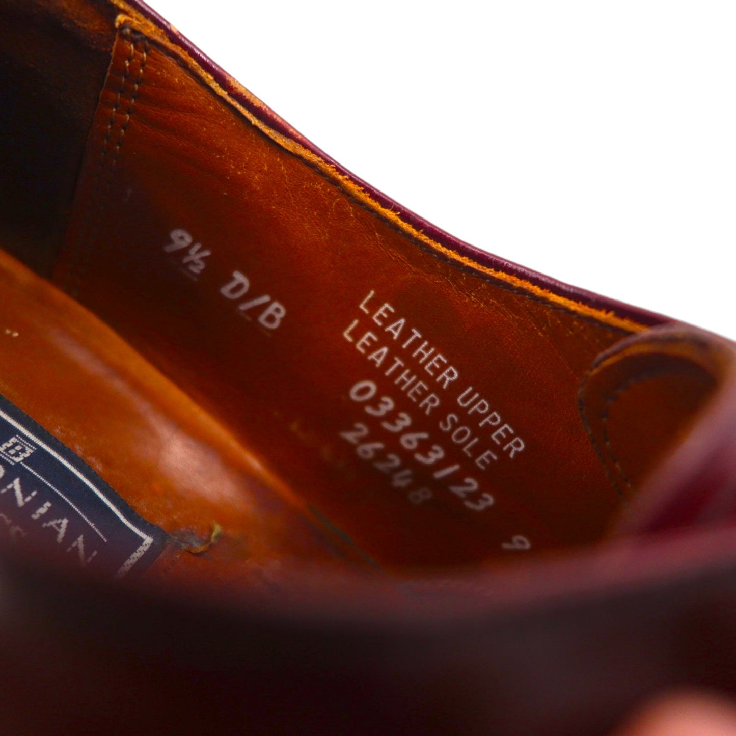 BOSTONIAN ストレートチップ ドレスシューズ 27.5cm キャップトゥ メダリオン 革靴