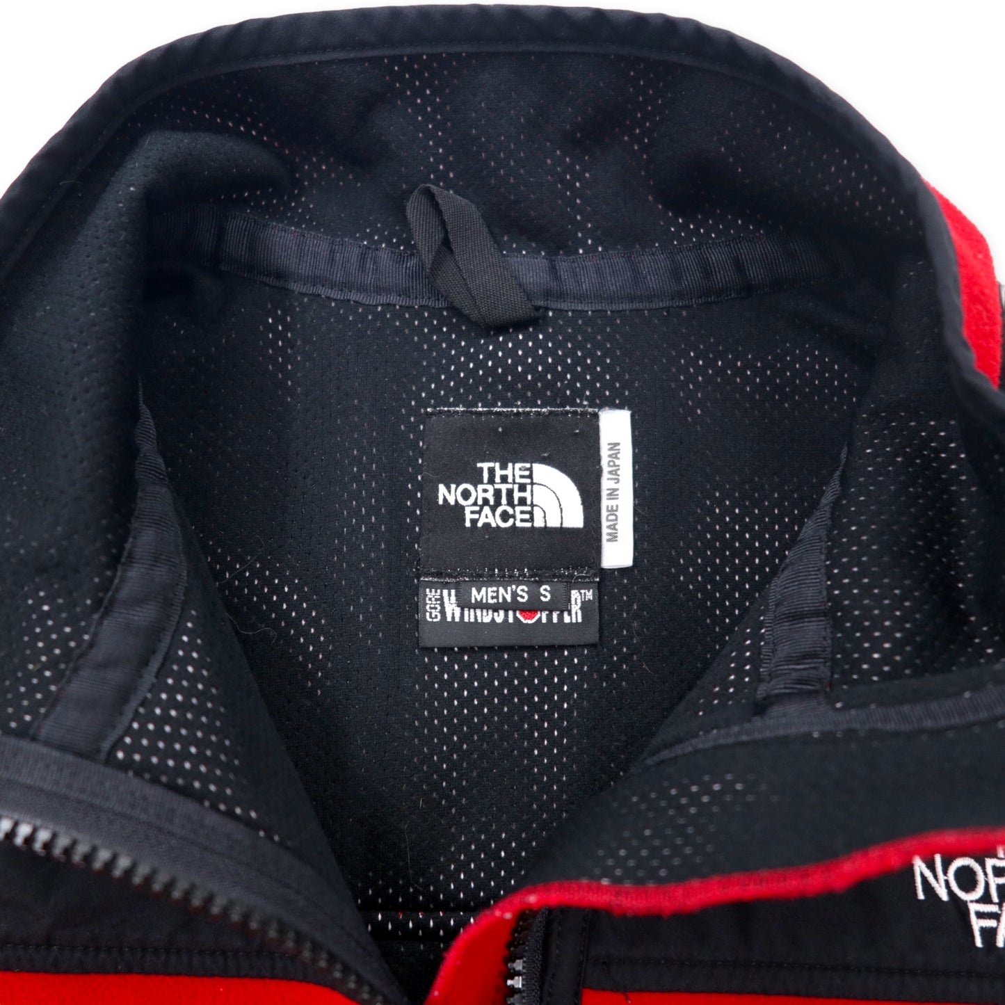 THE NORTH FACE 90's FLEECE Jacket S Red Black Goo Rind Stopper Gore  Windstopper NL-3501 Japan MADE