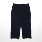 LAUREN RALPH LAUREN 90年代 2タック ワイド コーデュロイパンツ チノパンツ L ネイビー