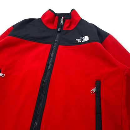 THE NORTH FACE 90年代 フリースジャケット S レッド ブラック ゴアウインドストッパー GORE WINDSTOPPER NL-3501 日本製