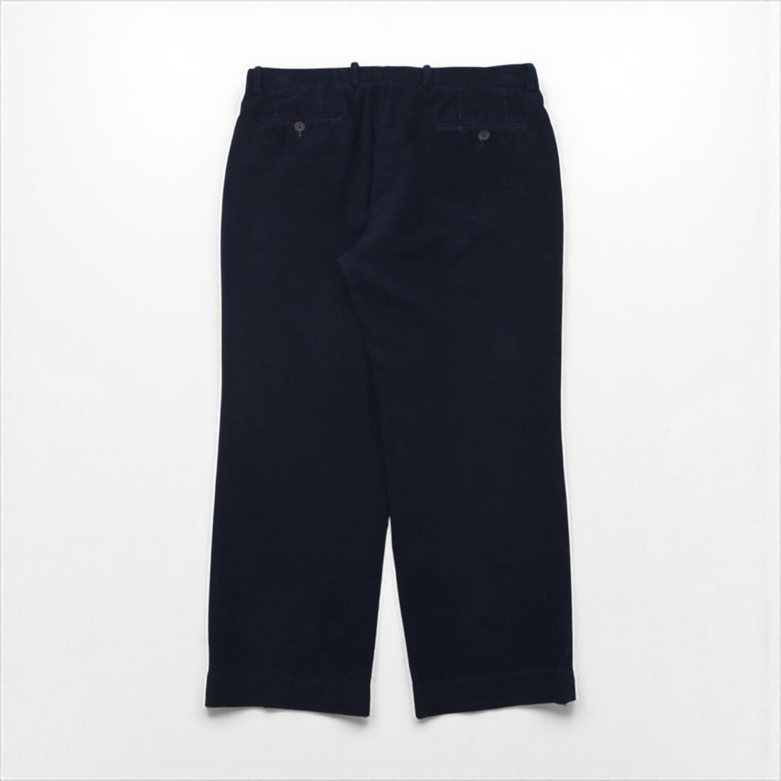 LAUREN RALPH LAUREN 90年代 2タック ワイド コーデュロイパンツ チノパンツ L ネイビー