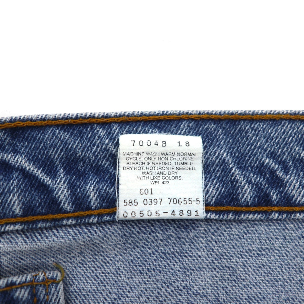 Levi's 90s Made in USA 505 Straight Denim Pants, Size L, Indigo Blue, Zipper Fly, 505-4891