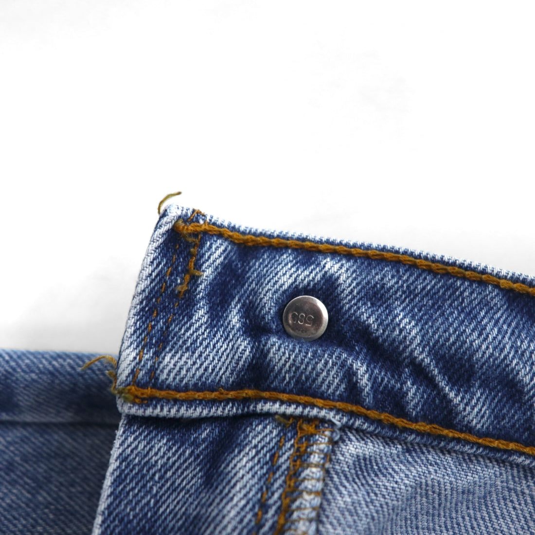 Levi's 90s Made in USA 505 Straight Denim Pants, Size L, Indigo Blue, Zipper Fly, 505-4891