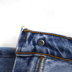 Levi's 90s Made in USA 505 Straight Denim Pants, Size L, Indigo Blue, Zipper Fly, 505-4891