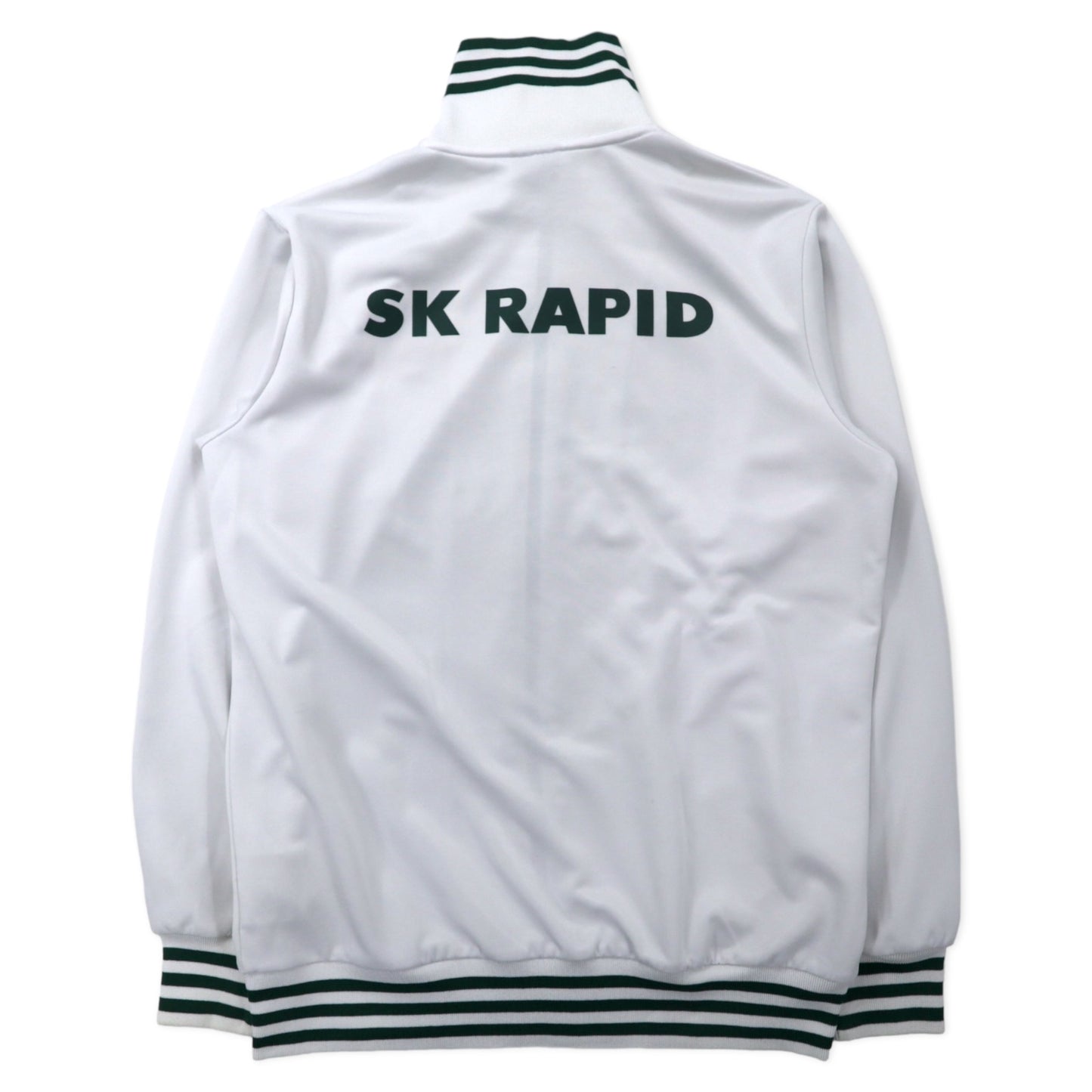adidas リブライン トラックジャケット ジャージ L ホワイト ポリエステル SK RAPID