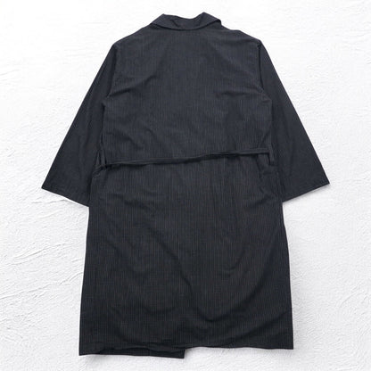 POLO RALPH LAUREN ローブコート ガウン M ブラック チェック ベルト付き Woven Robe Soho Plaid