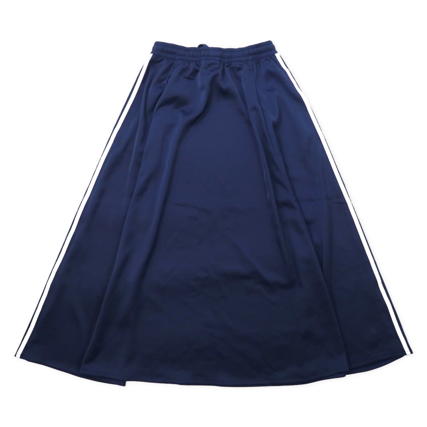 Adidas Originals Long Satin Skirt XOT Navy Jersey Trofoil Logo 3