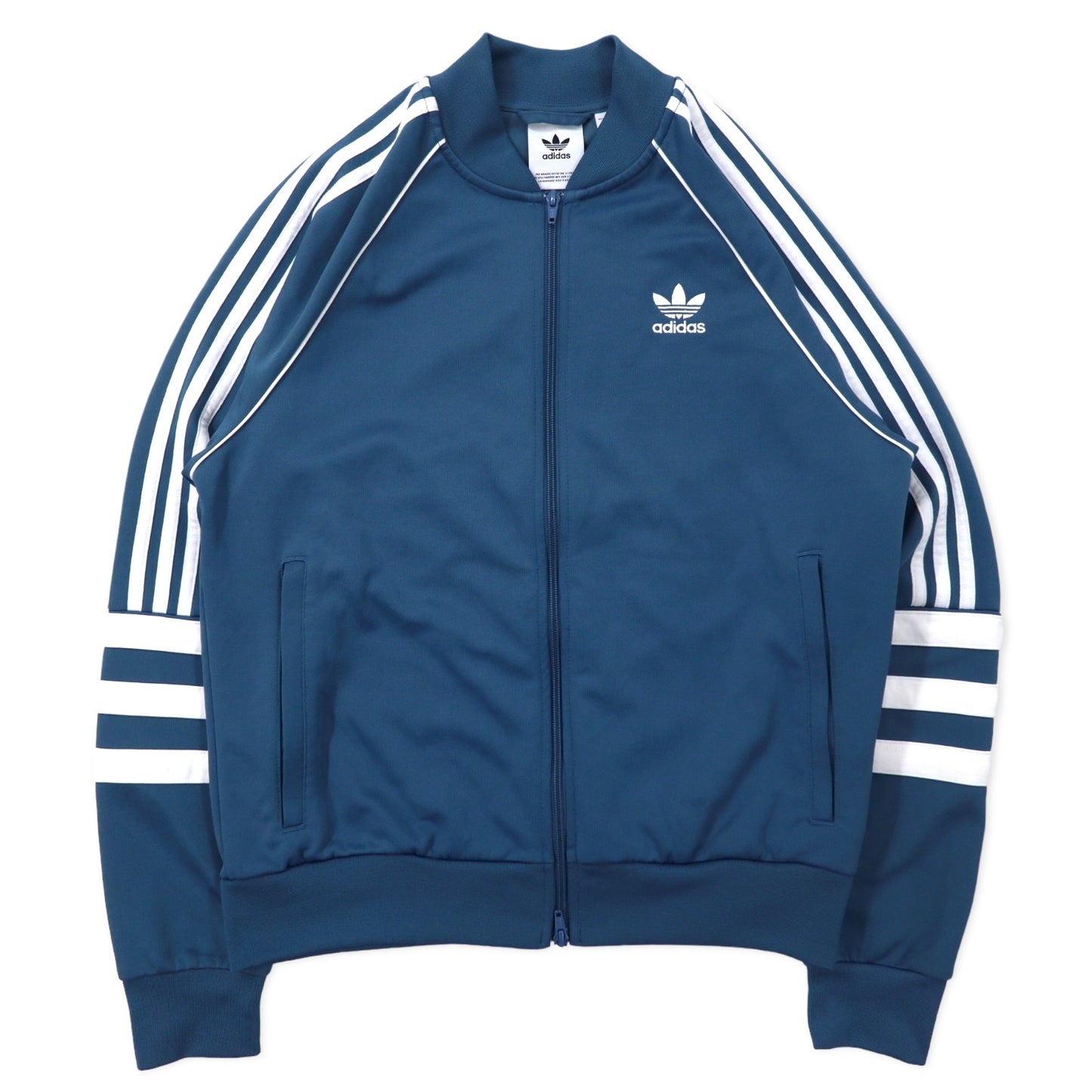 adidas originals ATP型 トラックジャケット ジャージ L ブルー ポリエステル ダブルジップ トレフォイルロゴ 3ストライプス AUTH TRACK TOP DJ2857