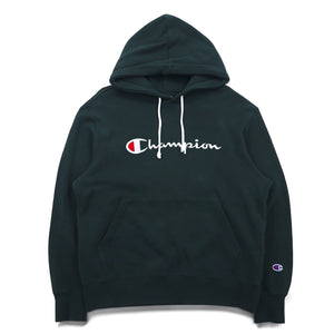Champion プルオーバー スウェット パーカー L グリーン スクリプトロゴ CWSQ106R