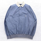 nautica 90s pullover chambray shirt, XL, blue, cotton, one-point logo embroidery