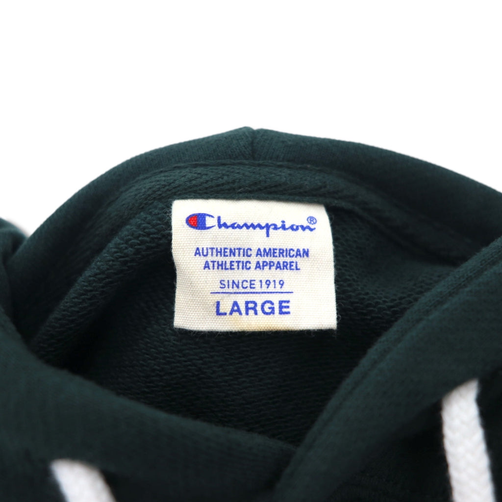 Champion プルオーバー スウェット パーカー L グリーン スクリプトロゴ CWSQ106R