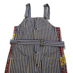 KAPITAL × ZION ROOTSWEAR Overalls 4 Blue Beige Stripe SINGS BOB MARLEY TALKIN' BLUES COLLECTION Bob Marley BK190P011