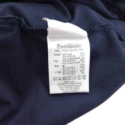 Fresh Service イージー トラックパンツ ジャージ ジョガーパンツ L ネイビー FSW-23-CS_101