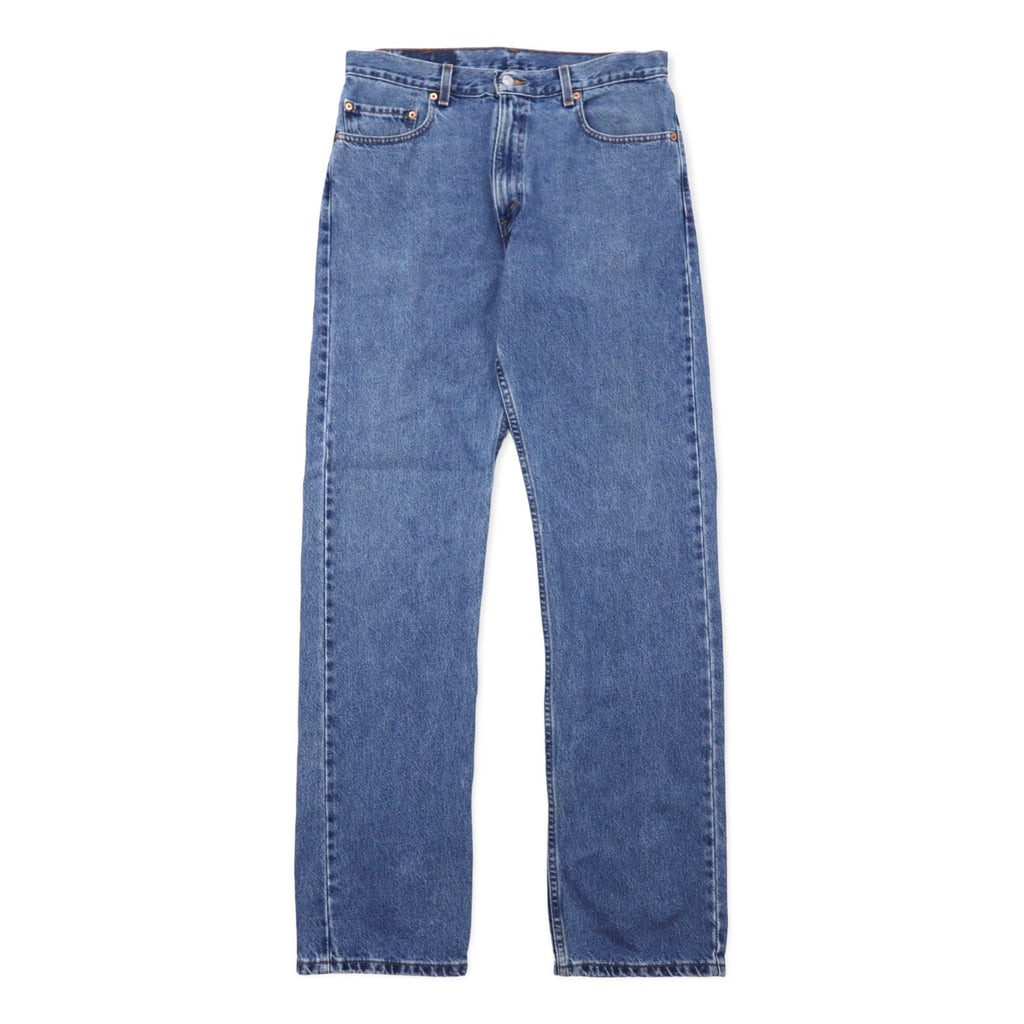 日本然リトテ-古着オンライン-Levi's 00年代 505 レギュラーフィット デニムパンツ 34 ブルー コットン ジッパーフライ ボタン裏125 メキシコ製-Levi's 00's 505 Regular Fit Denim Pants 34 Blue Cotton Zipper Fly Button Back 125 Mexico Made
