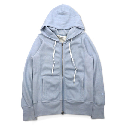 Champion リバースウィーブ REVERSE WEAVE ダブル ジップアップパーカー M ライト ブルー CWSF113