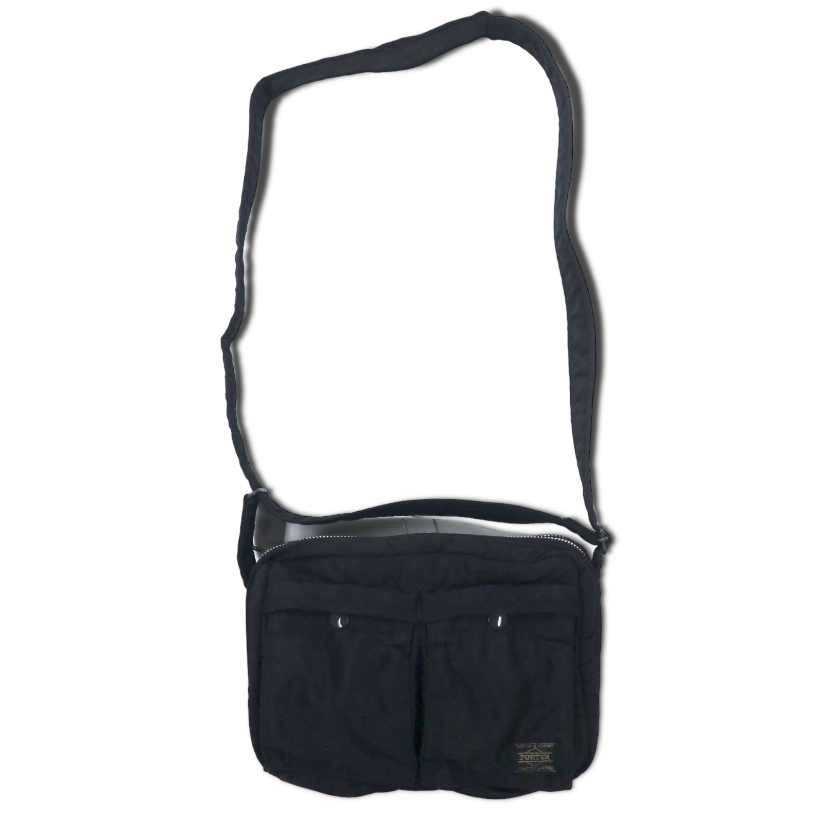 PORTER Tanker Shoulder Bag Black Nylon TANKER