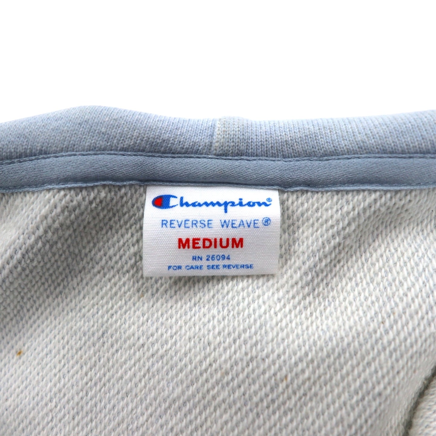 Champion リバースウィーブ REVERSE WEAVE ダブル ジップアップパーカー M ライト ブルー CWSF113