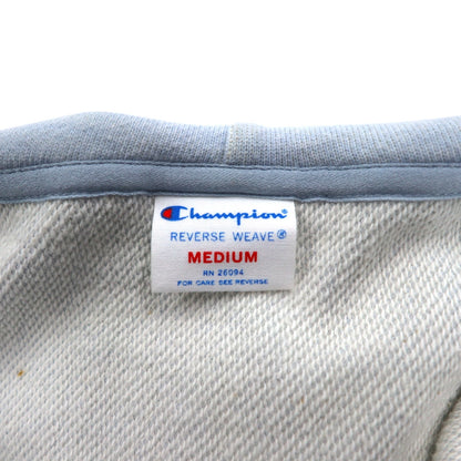 Champion リバースウィーブ REVERSE WEAVE ダブル ジップアップパーカー M ライト ブルー CWSF113
