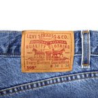 Levi's 00s 505 Regular Fit Denim Pants Size 34 Blue Cotton Zipper Fly Button Back 125 Made in Mexico