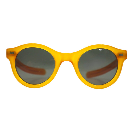 日本然リトテ-古着オンライン-CUTLER AND GROSS LONDON ボストン サングラス イエロー セルフレーム 0197 HAND MADE-CUTLER AND GROSS LONDON Boston Sunglasses Yellow Cell Frame 0197 HAND MADE