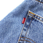 Levi's 00s 505 Regular Fit Denim Pants Size 34 Blue Cotton Zipper Fly Button Back 125 Made in Mexico