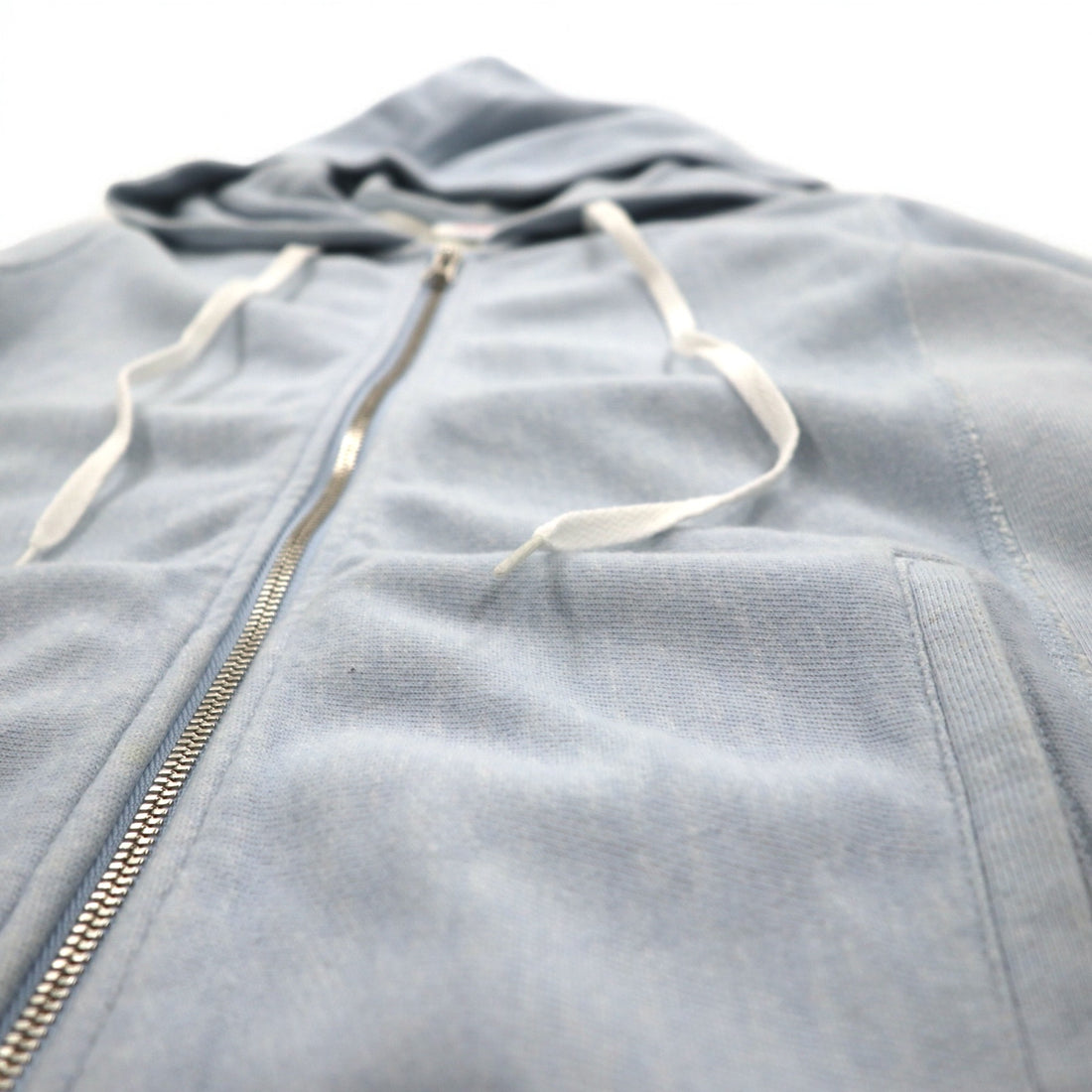 Champion Reverse Weave Double Zip-Up Hoodie, Medium, Light Blue, CWSF113
