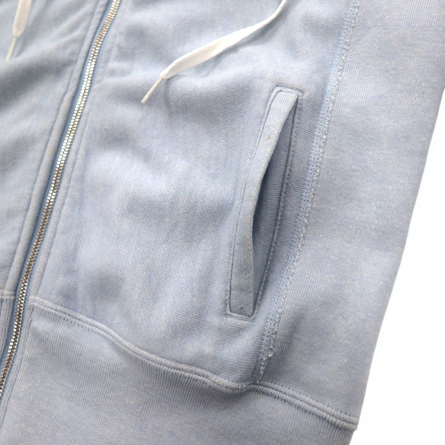 Champion リバースウィーブ REVERSE WEAVE ダブル ジップアップパーカー M ライト ブルー CWSF113