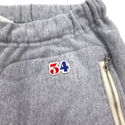 SUNSEA sweatpants L grey cotton LOUIS MALLE ENDING SWEAT