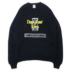 日本然リトテ-古着オンライン-JERZEES USA製 90年代 プリント スウェット L ブラック コットン 裏起毛 Days of our Lives-Jerzees USA MADE 90s Print SWEATSHIRT L Black Cotton BRUSHED LINING DAYS OUR LIVES