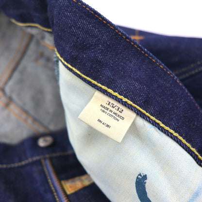 Polo Ralph Lauren リジッド デニムパンツ ジーンズ L インディゴ CLASSIC FIT 867 未使用品 ジッパーフライ レザーパッチ