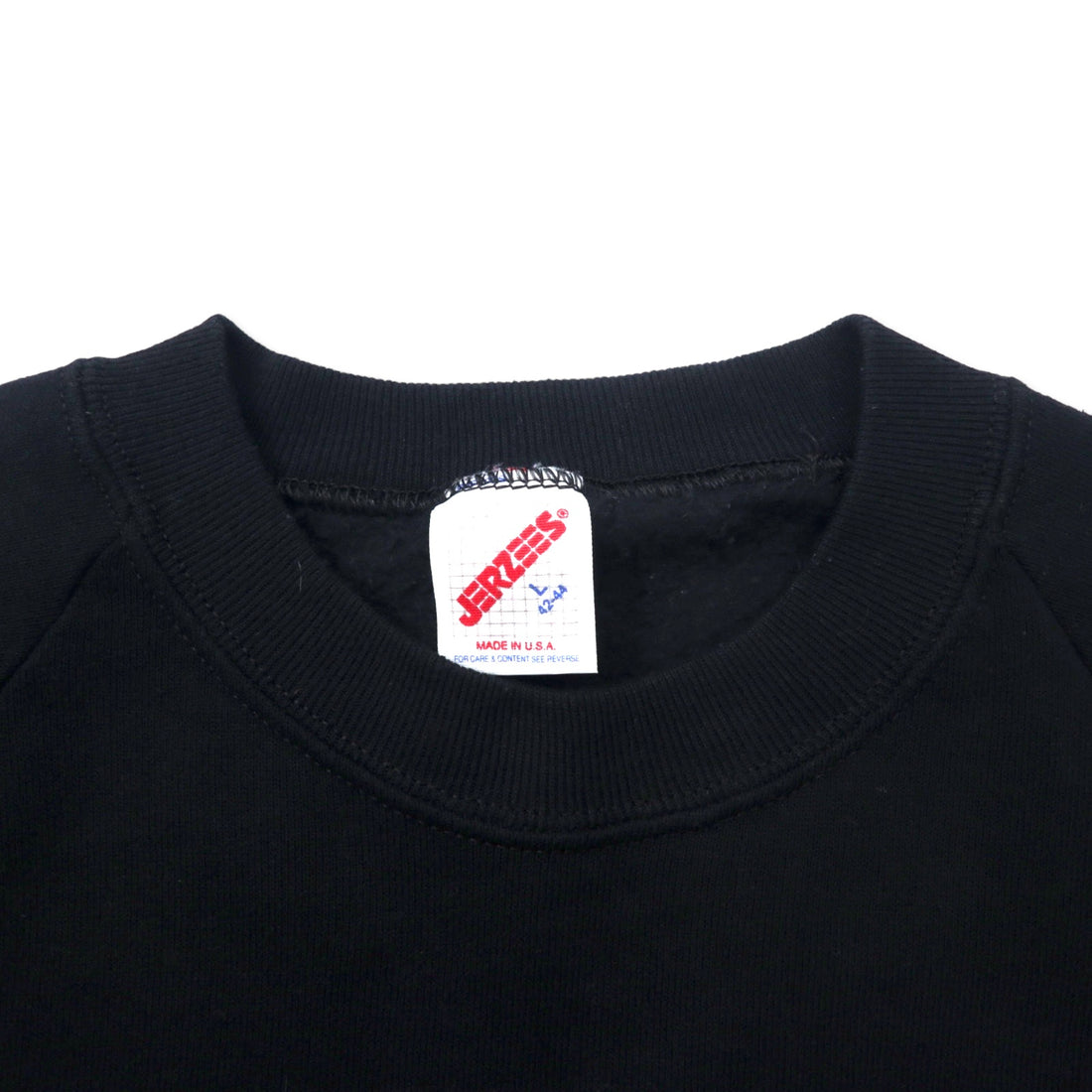 JERZEES USA Made 90s Printed Sweatshirt L Black Cotton Fleece Lining Days of our Lives