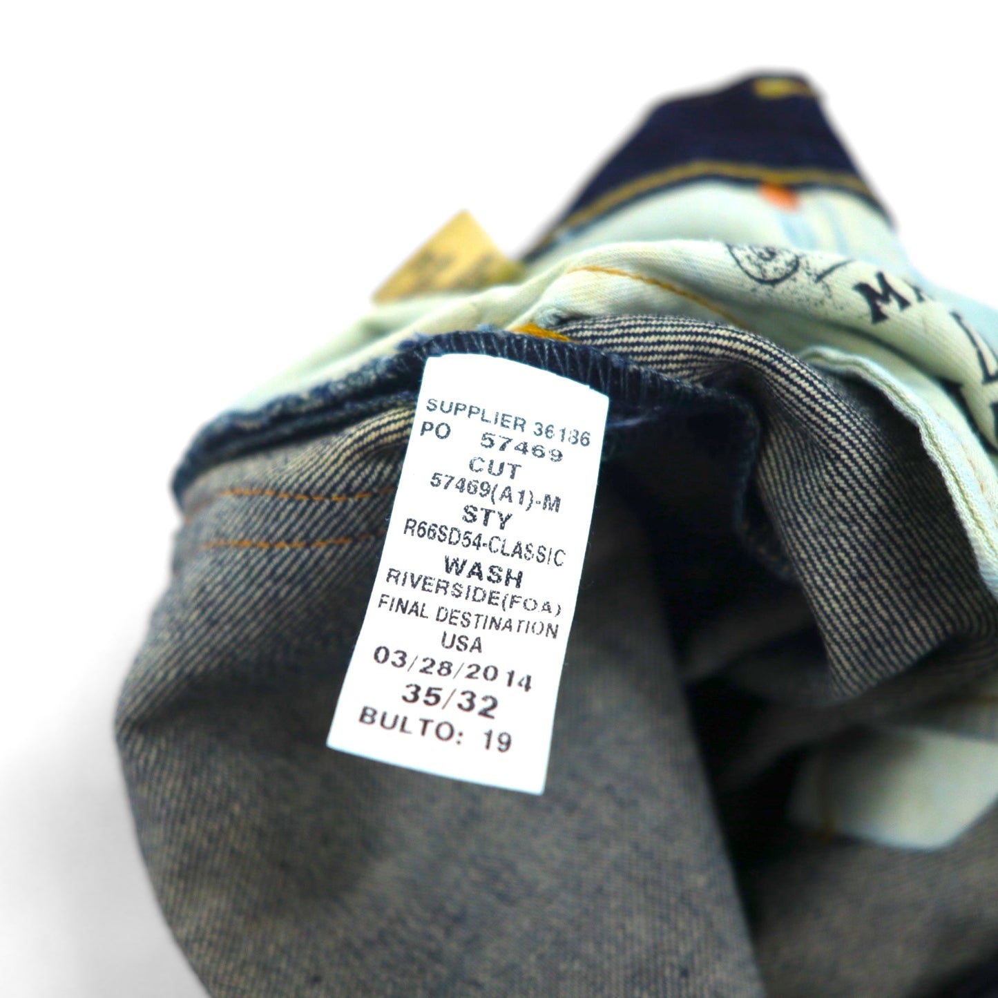 Polo Ralph Lauren リジッド デニムパンツ ジーンズ L インディゴ CLASSIC FIT 867 未使用品 ジッパーフライ レザーパッチ