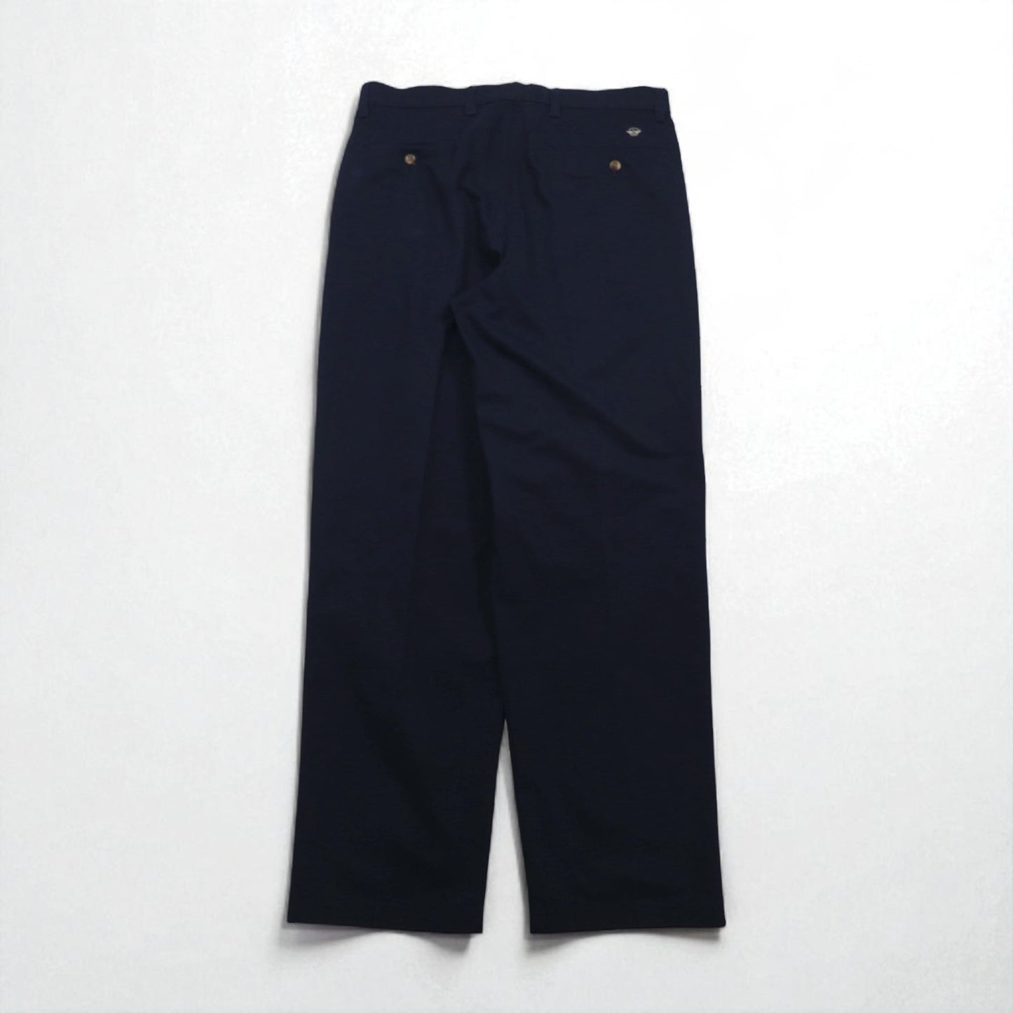 DOCKERS ( Levi's ) 90年代 2タック ワイド チノパンツ L ネイビー コットン センタープレス