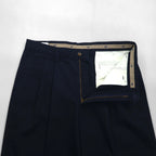 DOCKERS ( Levi's ) 90年代 2タック ワイド チノパンツ L ネイビー コットン センタープレス