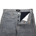 APC Inside-Out Design Denim Pants, Medium, Grey, Cotton, Made in Japan