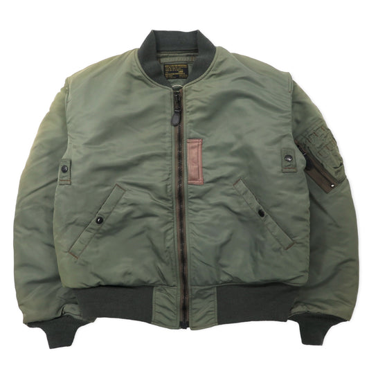 日本然リトテ-古着オンライン-BUZZ RICKSON MA-1 フライトジャケット L カーキ ナイロン US AIR FORCE 8415-273-3971-BUZZ RICKSON MA-1 Flight Jacket L KHAKI Nylon US Air Force 8415-273-3971