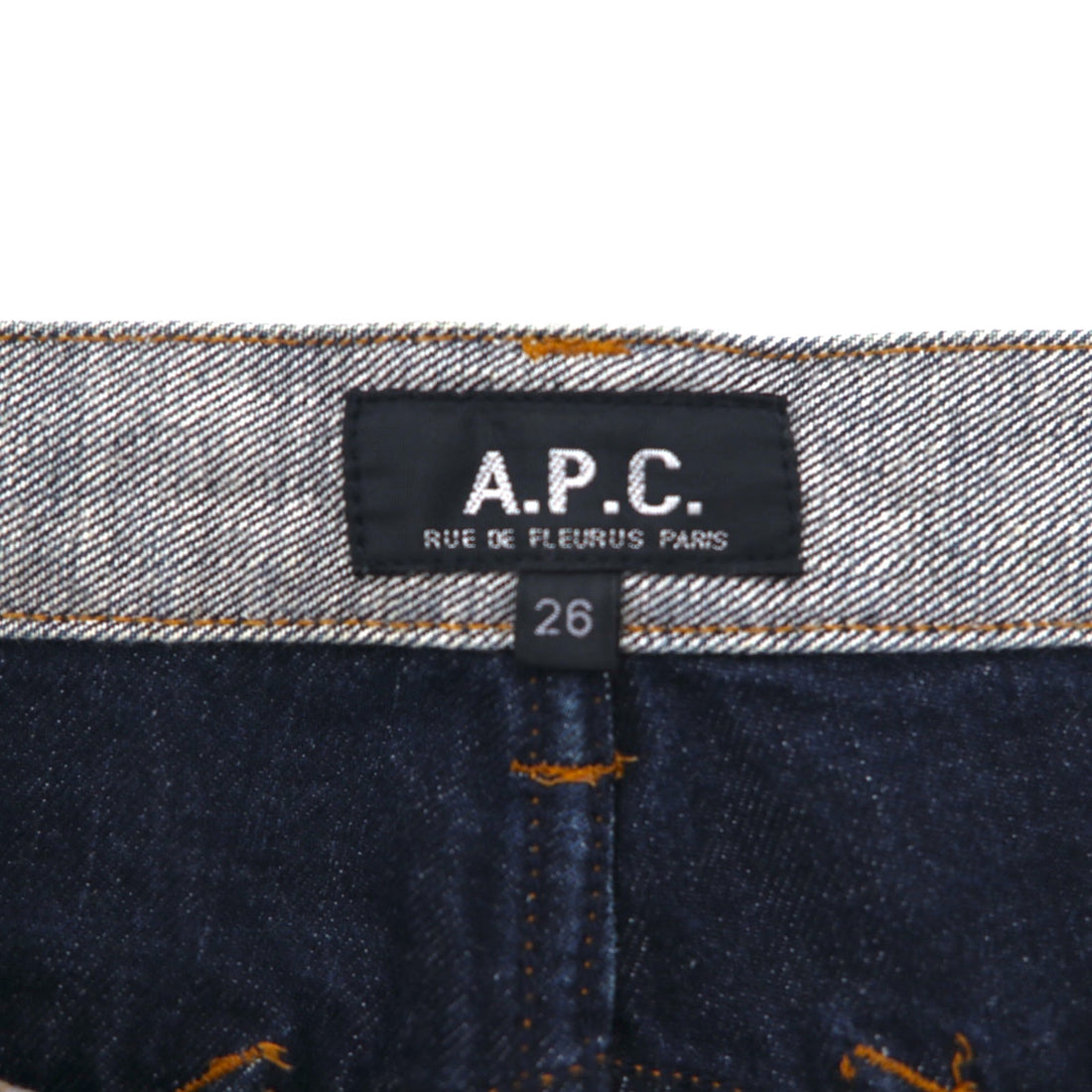 APC Inside-Out Design Denim Pants, Medium, Grey, Cotton, Made in Japan