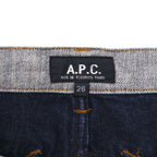 APC Inside-Out Design Denim Pants, Medium, Grey, Cotton, Made in Japan