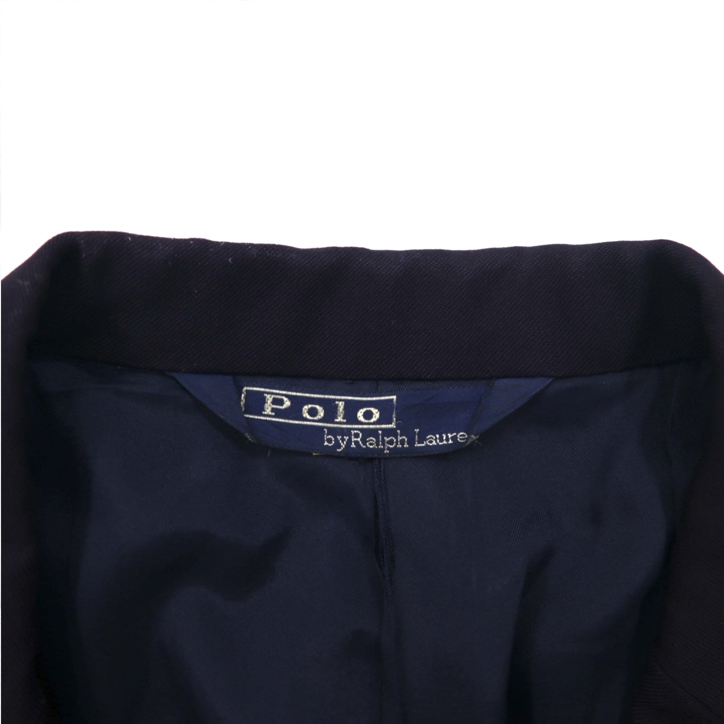 Polo by Ralph Lauren 90年代 2B テーラードジャケット ブレザー スーツ M ネイビー ウール 日本製