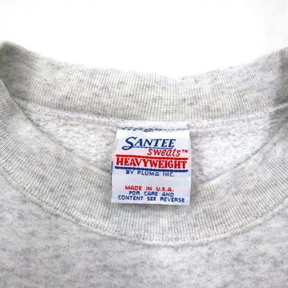 Hard Rock Cafe 90年代 USA製 ロゴ刺繍 スウェット トレーナー XL グレー SANTEE BY PLUMA