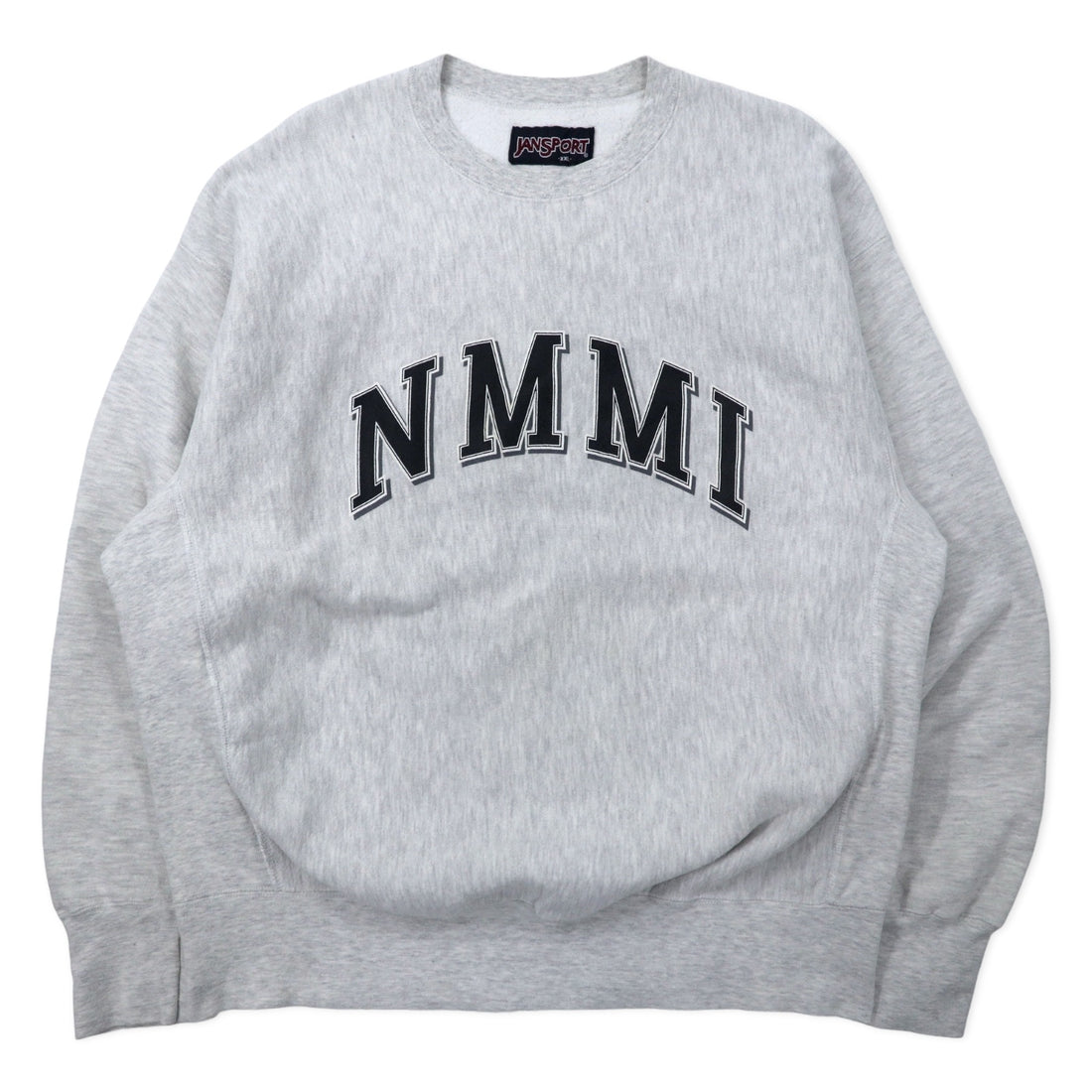 日本然リトテ-古着オンライン-JAN SPORT USA製 90年代 リバースウィーブ スウェット XXL グレー コットン 裏起毛 NMMI ( New Mexico Military Institute ) アーチロゴ ビッグサイズ-JAN SPORT USA Made 90's Reverse Weave Sweatshirt XXL Gray Cotton brushed lining NMMI (New Mexico Military Institute) Arch Logo Big Size