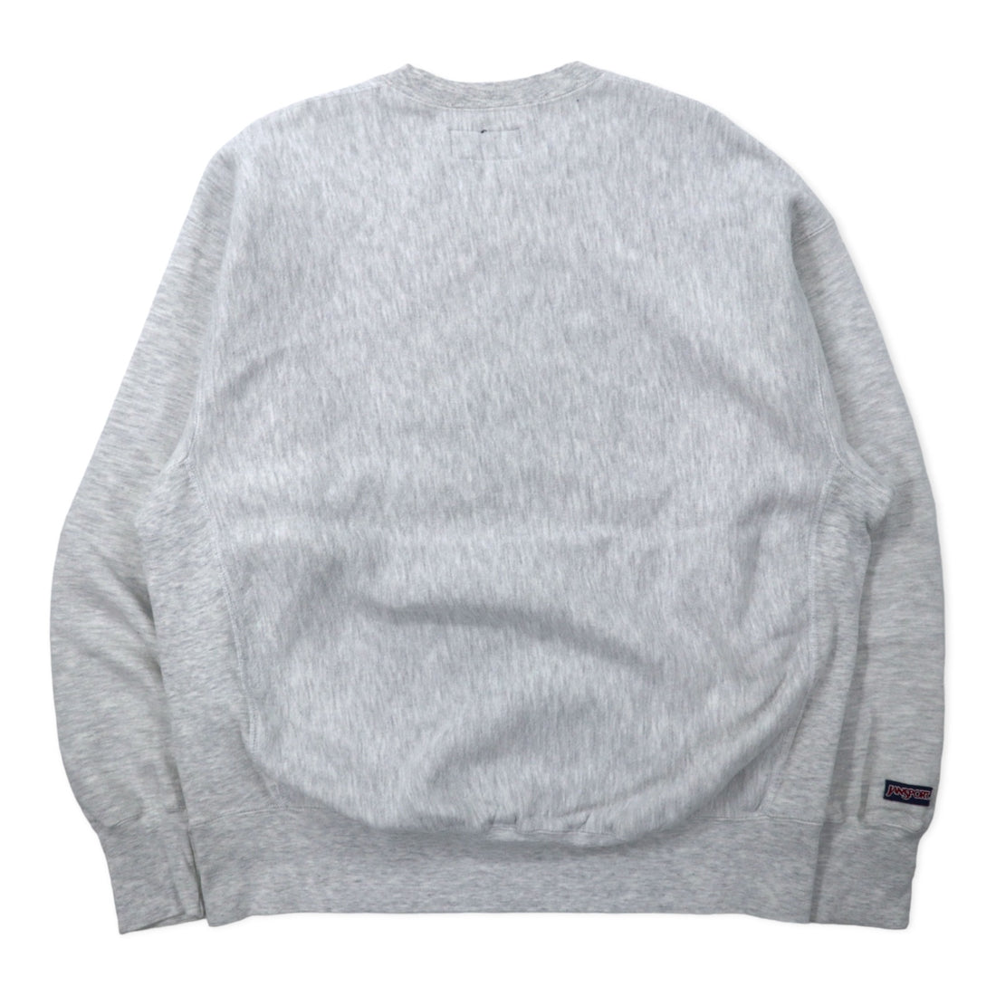 JAN SPORT USA made 90s reverse weave sweatshirt XXL grey cotton fleece lining NMMI (New Mexico Military Institute) arch logo big size