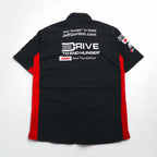 CHASE AUTHENTICS 半袖 レーシングシャツ XL ブラック コットン NASCAR スナップボタン