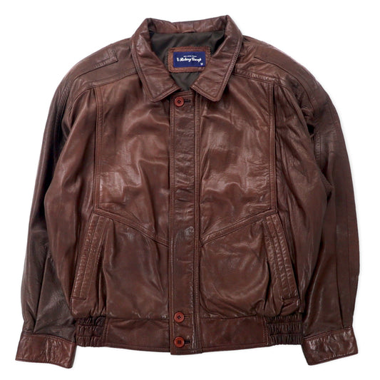 日本然リトテ-古着オンライン-Rotary Group A-2 ラムレザー フライトジャケット M ブラウン 羊革 日本製-Rotary Group A-2 Lamb Leather Flight Jacket M Brown Leather Japan MADE