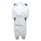 adidas Descente 90s Track Jacket Jersey Set O White Trefoil Logo Embroidery