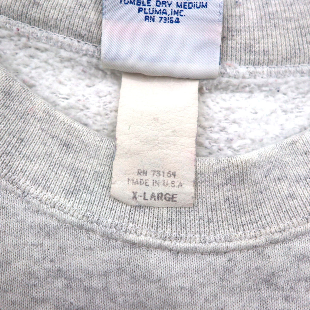 Hard Rock Cafe 90年代 USA製 ロゴ刺繍 スウェット トレーナー XL グレー SANTEE BY PLUMA