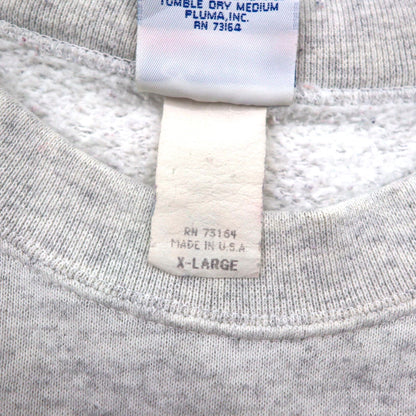 Hard Rock Cafe 90年代 USA製 ロゴ刺繍 スウェット トレーナー XL グレー SANTEE BY PLUMA