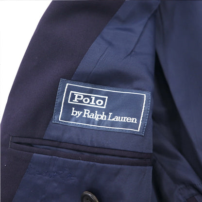 Polo by Ralph Lauren 90年代 2B テーラードジャケット ブレザー スーツ M ネイビー ウール 日本製